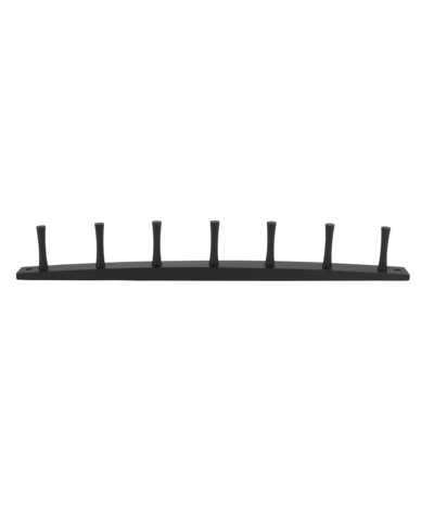 Spectrum Diversified Wall-mounted 7 Peg Wood Hook Rack In Tan