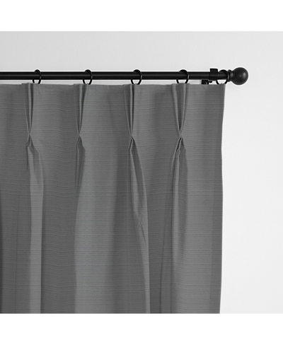 Shop 6ix Tailors Fine Linens Nova Charcoal Pinch Pleat Drapery Panel