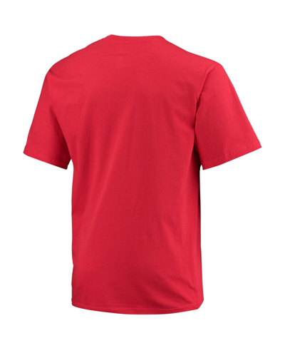 Shop Champion Men's  Scarlet Nebraska Huskers Big And Tall Arch Team Logo T-shirt