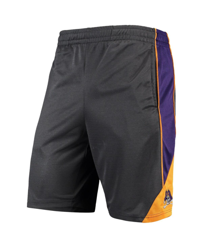 Colosseum Charcoal Ecu Pirates Turnover Team Shorts In Charcoal