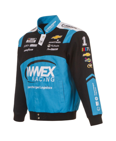 Jh Design Men's  Black Ross Chastain Wwex Twill Uniform Full-snap Jacket In Black