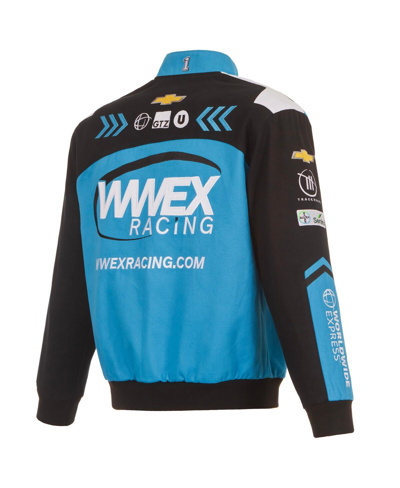 Jh Design Men's  Black Ross Chastain Wwex Twill Uniform Full-snap Jacket In Black