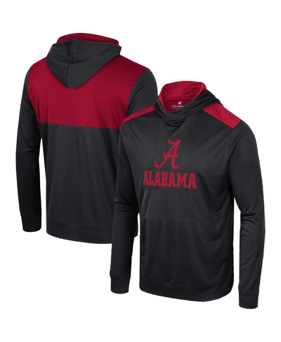Shop Colosseum Men's  Black Alabama Crimson Tide Warm Up Long Sleeve Hoodie T-shirt