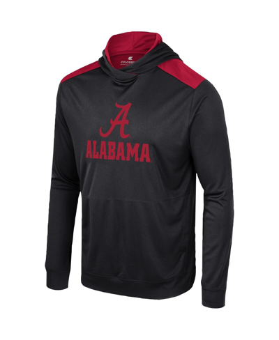 Shop Colosseum Men's  Black Alabama Crimson Tide Warm Up Long Sleeve Hoodie T-shirt