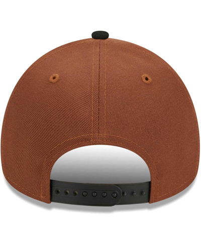 Shop New Era Men's  Brown, Black Buffalo Bills Harvest A-frame 60th Anniversary 9forty Adjustable Hat In Brown,black