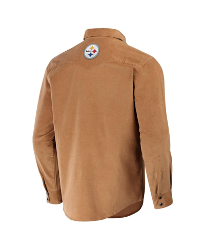 Fanatics Men's Nfl X Darius Rucker Collection By  Tan Tampa Bay Buccaneers Western Full-snap Shirt In Tan