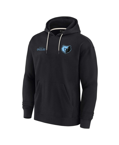 Fanatics Signature Unisex  Black Memphis Grizzlies Super Soft Fleece Pullover Hoodie In Black