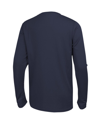 Shop Outerstuff Men's Navy Dallas Cowboys Side Drill Long Sleeve T-shirt