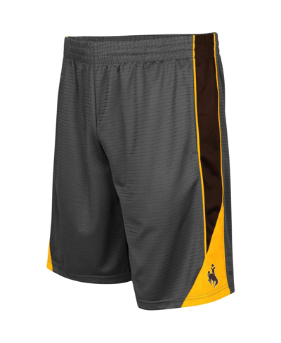 Colosseum Charcoal Wyoming Cowboys Turnover Shorts In Charcoal
