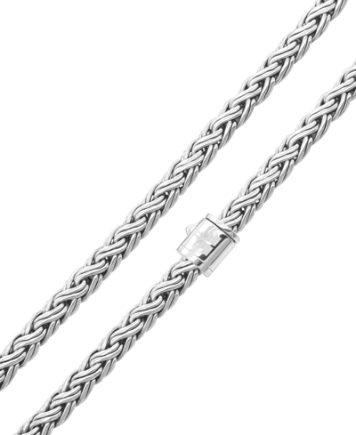 Shop Devata Paddy Oval 5mm Chain Necklace In Sterling Silver