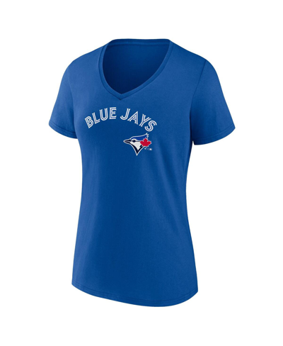 Fanatics Branded Royal Toronto Blue Jays Team Lockup V-neck T-shirt In Royal