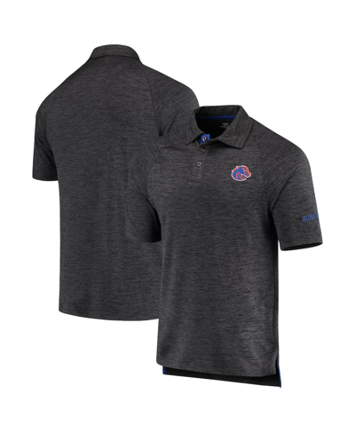 Colosseum Heathered Black Boise State Broncos Down Swing Polo In Heathered Black