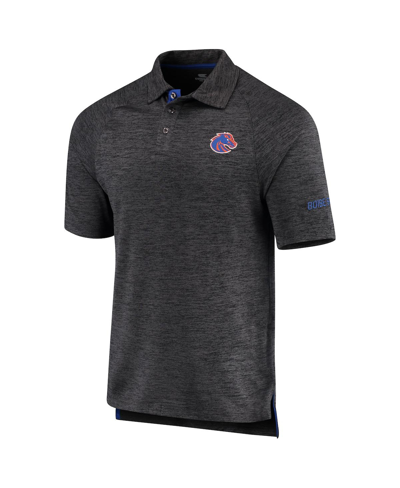 Colosseum Heathered Black Boise State Broncos Down Swing Polo In Heathered Black