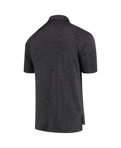 Colosseum Heathered Black Boise State Broncos Down Swing Polo In Heathered Black