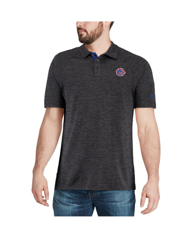 Colosseum Heathered Black Boise State Broncos Down Swing Polo In Heathered Black