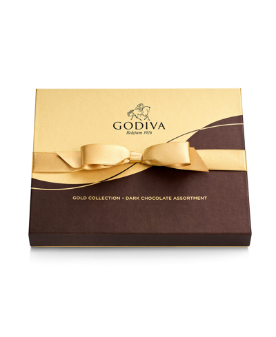 Shop Godiva Assorted Dark Chocolate Gold-tone Gift Box, 18 Piece In No Color