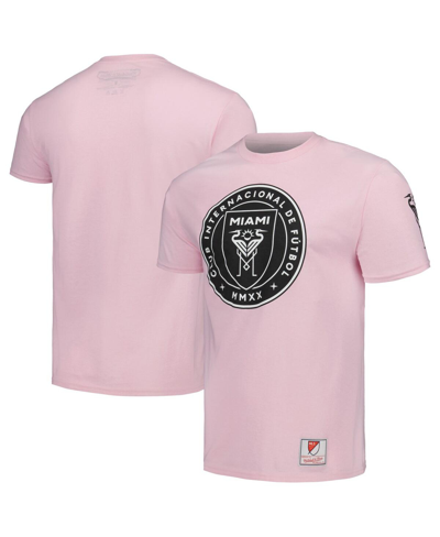Shop Mitchell & Ness Men's  Pink Inter Miami Cf Team Trio Lockup T-shirt