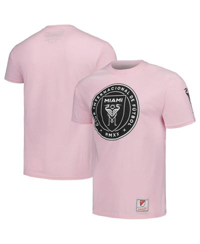 Mitchell & Ness Men's  Pink Inter Miami Cf Team Trio Lockup T-shirt In Pink