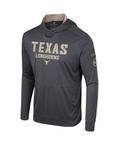 Shop Colosseum Men's  Charcoal Texas Longhorns Oht Military-inspired Appreciation Long Sleeve Hoodie T-shi