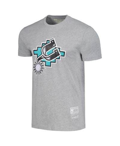 Mitchell & Ness Men's And Women's  Heather Gray San Antonio Spurs Hardwood Classics Mvp Throwback Log In Heather Gray