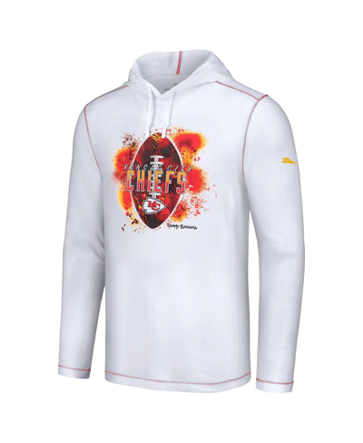 Tommy Bahama Men's  White Kansas City Chiefs Graffiti Touchdown Pullover Hoodie In White