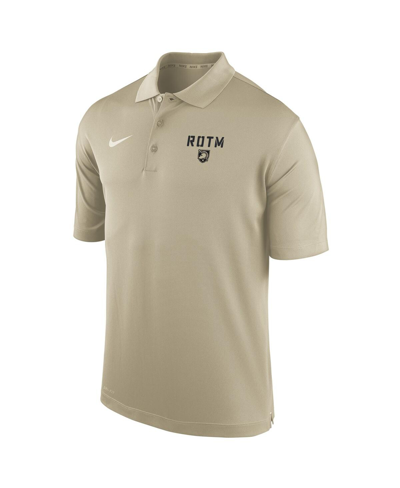 Nike Men's  Tan Army Black Knights 2023 Rivalry Collection Varsity Performance Polo Shirt In Tan