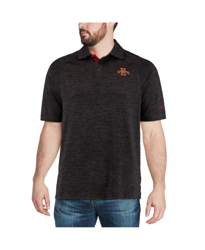 Shop Colosseum Men's  Black Iowa State Cyclones Down Swing Polo Shirt