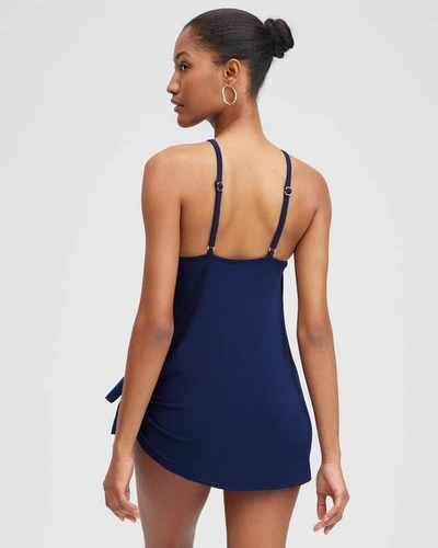 Chico's Parker One Piece Swimsuit In Navy Blue