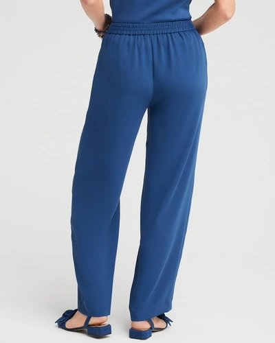 Shop Chico's Wide Leg Soft Pants In Azores Blue Size 6 |