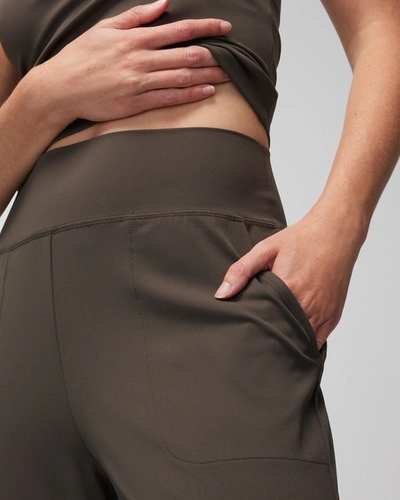 Shop Soma Women's High-waist Jogger In Dark Gray Olive Size Medium |