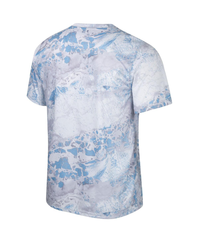Shop Colosseum Men's  X Realtree Powder Blue, Silver Ole Miss Rebels Sip Wav3 T-shirt In Powder Blue,silver
