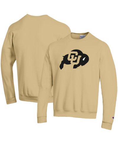 Shop Champion Men's  Gold Colorado Buffaloes Primary Logo Pullover Sweatshirt