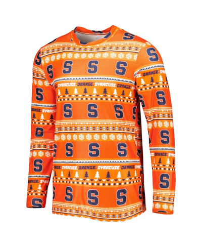 Concepts Sport Men's  Orange Syracuse Orange Swivel Long Sleeve T-shirt And Pants Sleep Set In Orange
