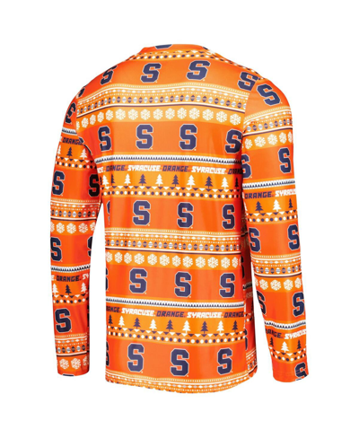 Concepts Sport Men's  Orange Syracuse Orange Swivel Long Sleeve T-shirt And Pants Sleep Set In Orange