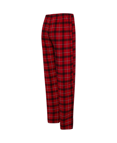 Shop College Concepts Men's  Red, Black Atlanta Hawks Arctic T-shirt And Pajama Pants Sleep Set In Red,black
