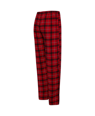 College Concepts Men's  Red, Black Atlanta Hawks Arctic T-shirt And Pajama Pants Sleep Set In Red,black