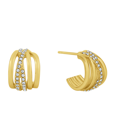 Shop And Now This Crystal C Hoop Earring In Gold