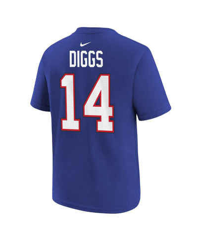 Shop Nike Preschool Boys And Girls  Stefon Diggs Royal Buffalo Bills Player Name And Number T-shirt
