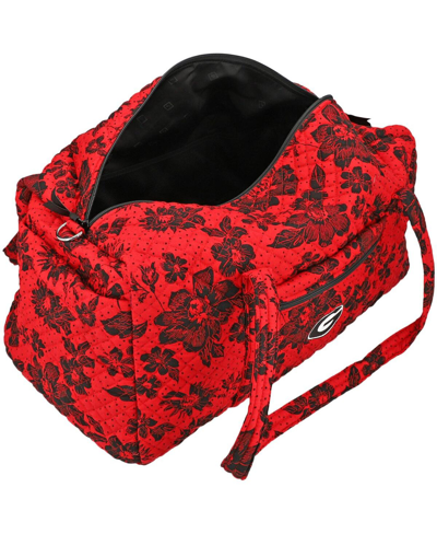 Shop Vera Bradley Men's And Women's  Georgia Bulldogs Rain Garden Large Travel Duffel Bag In Red
