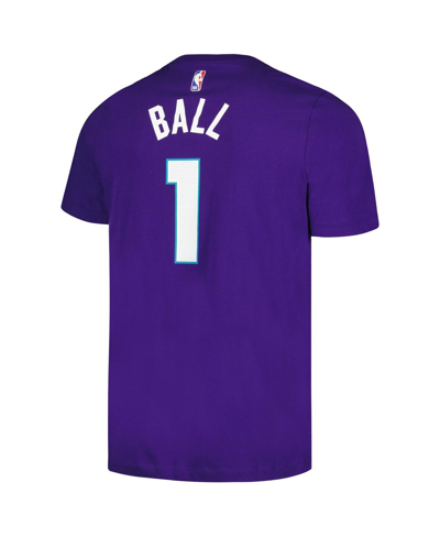 Jordan Men's  Lamelo Ball Purple Charlotte Hornets 2022/23 Statement Edition Name And Number T-shirt In Purple