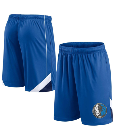 Shop Fanatics Men's  Blue Dallas Mavericks Slice Shorts