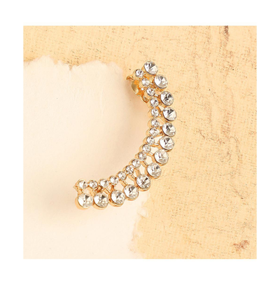 Sohi Women Silver Coloured Stud Earrings In Silver