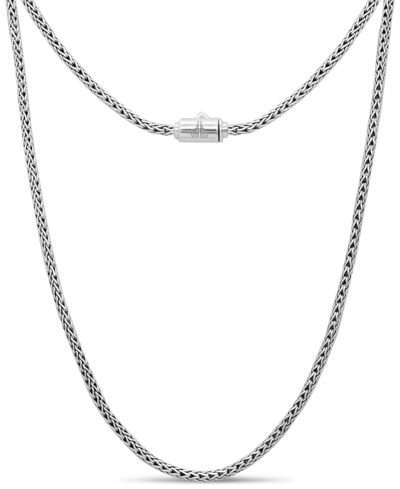 Shop Devata Dragon Bone Round 2.5mm Chain Necklace In Sterling Silver