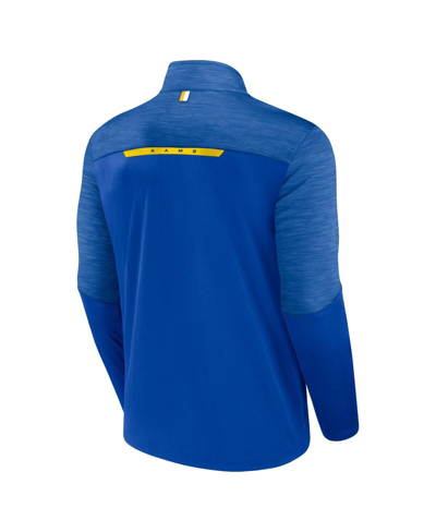 Fanatics Men's  Royal Los Angeles Rams Defender Half-zip Top In Royal