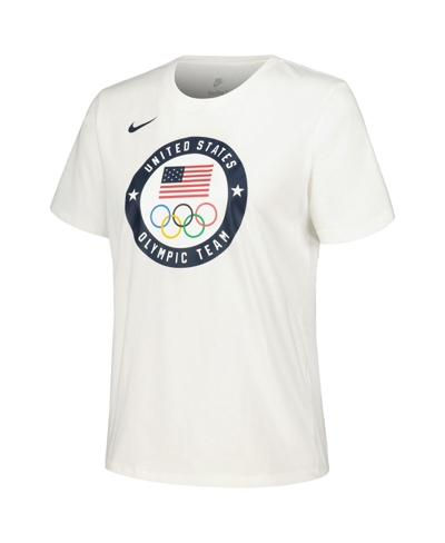 Shop Nike Women's  White Team Usa 2024 Summer Olympics Media Day Look Essentials T-shirt
