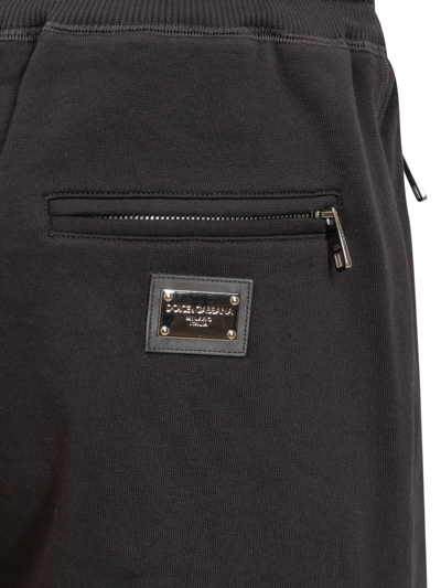Shop Dolce & Gabbana Shorts With Logo In Nero