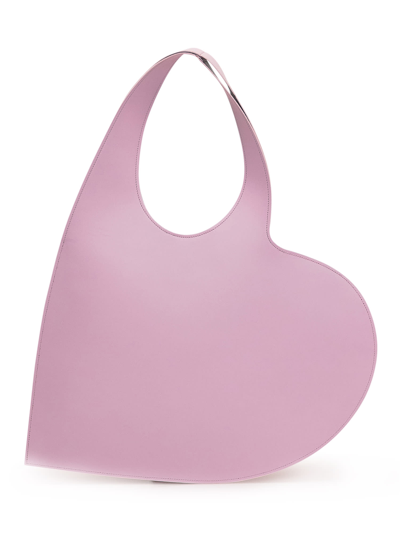 Shop Coperni Heart Tote Bag In Light Pink