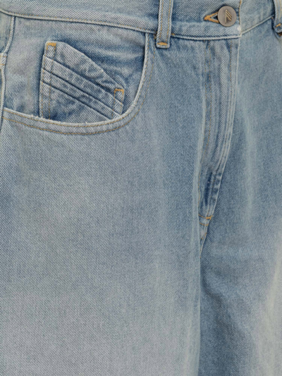 Shop Attico Jeans Trouser In Sky Blue