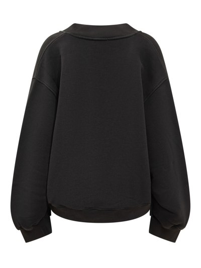 Shop Attico Sweatshirt In Black Fade