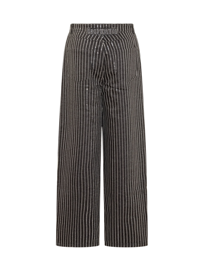 Shop Rotate Birger Christensen Sequins Pants In Black